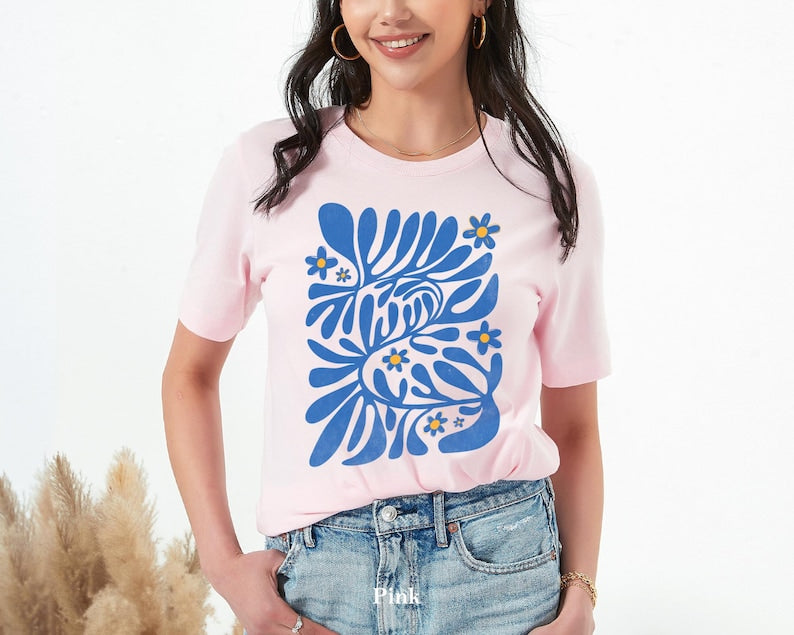 Boho Wildflowers Tshirt Floral Nature Shirt-carlalin