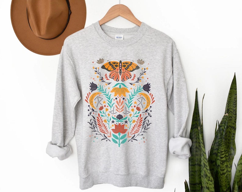Butterfly Sweatshirt Unisex Cute Sweater-carlalin