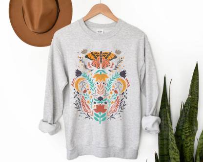 Butterfly Sweatshirt Unisex Cute Sweater-carlalin