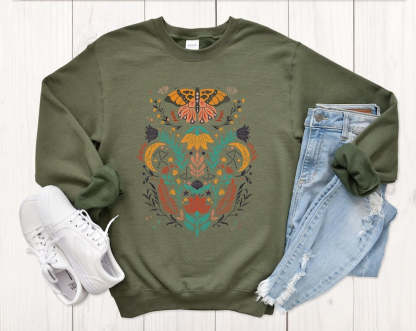 Butterfly Sweatshirt Unisex Cute Sweater-carlalin