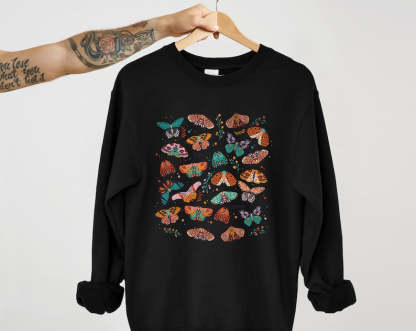 Unisex Boho Butterfly Sweatshirt-carlalin