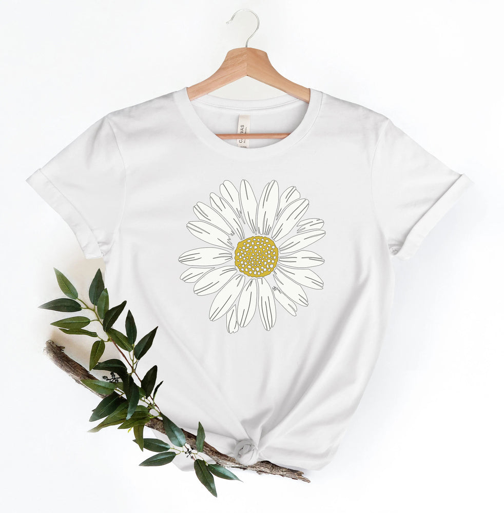 Boho Daisy Wildflower Crew Neck Comfort Shirt-carlalin