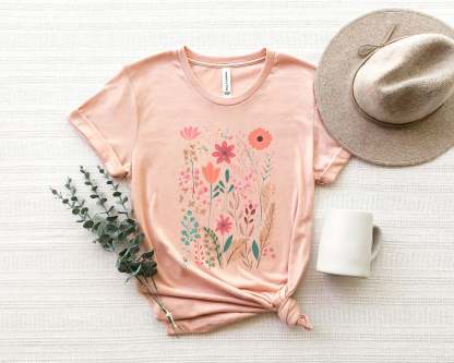 Beautiful Nature Lover Plant Flower Round Neck Comfortable Shirt-carlalin