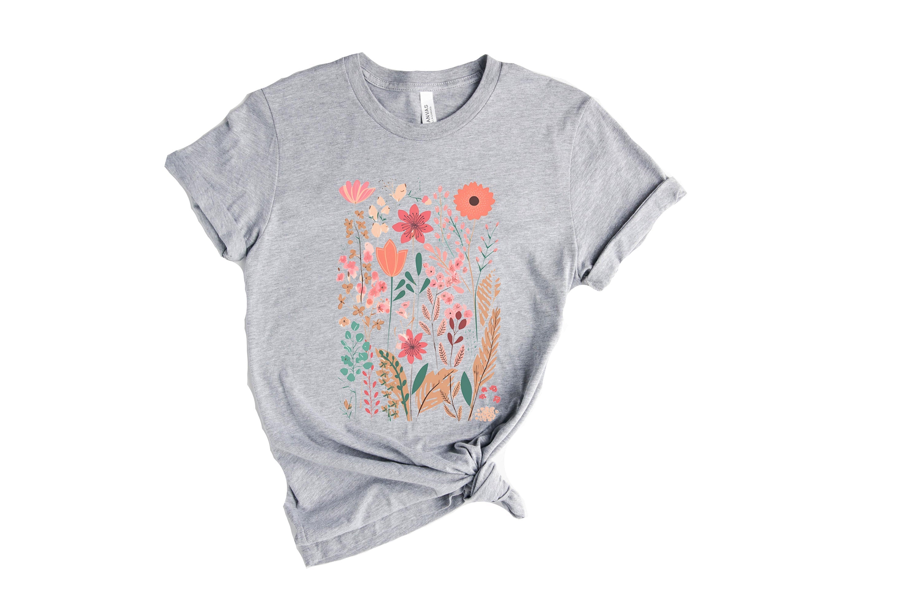 Beautiful Nature Lover Plant Flower Round Neck Comfortable Shirt-carlalin