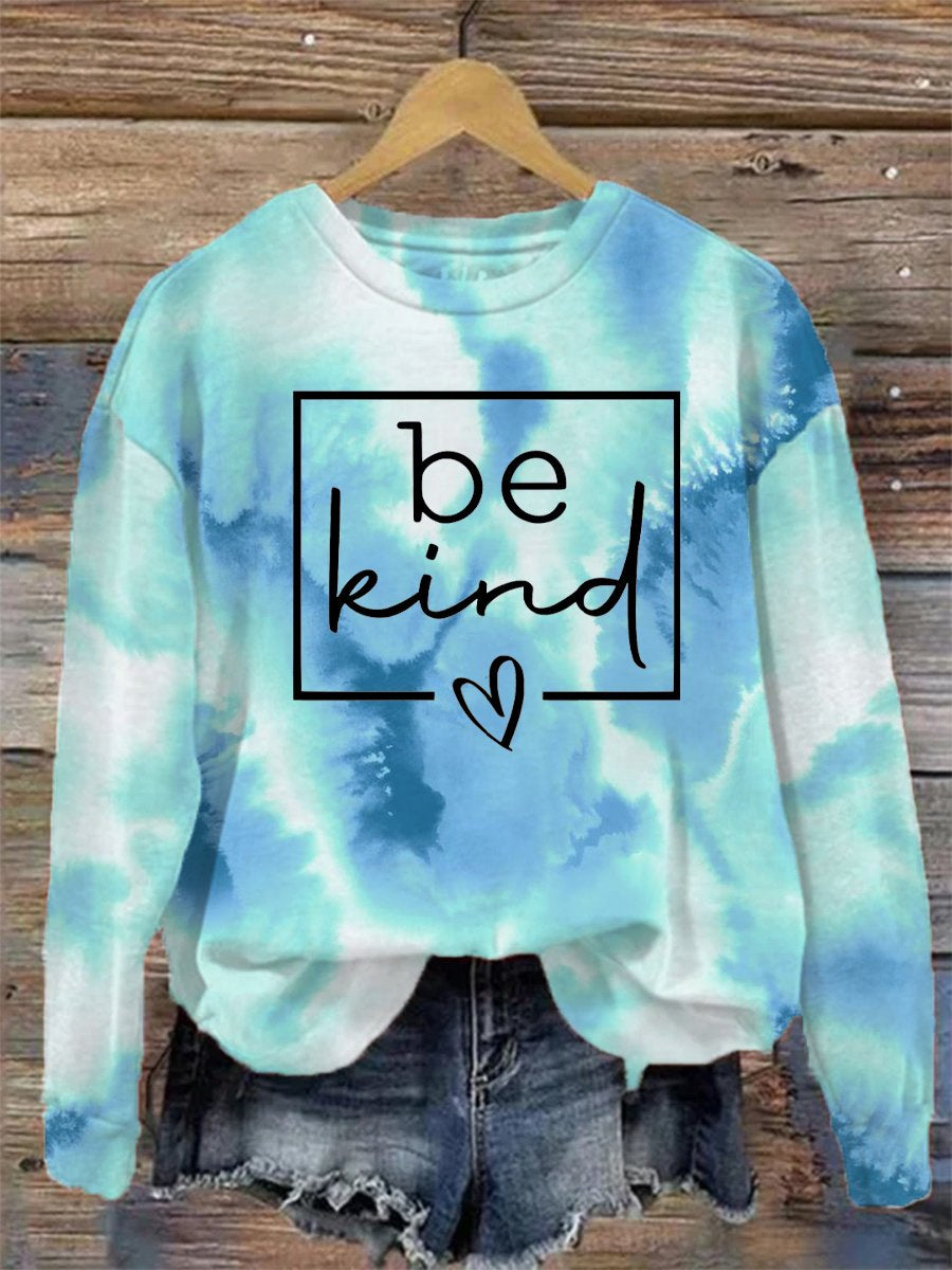 Women's Tie Dye Multicolor In My Kind Era Print Casual  Sweatshirt-carlalin
