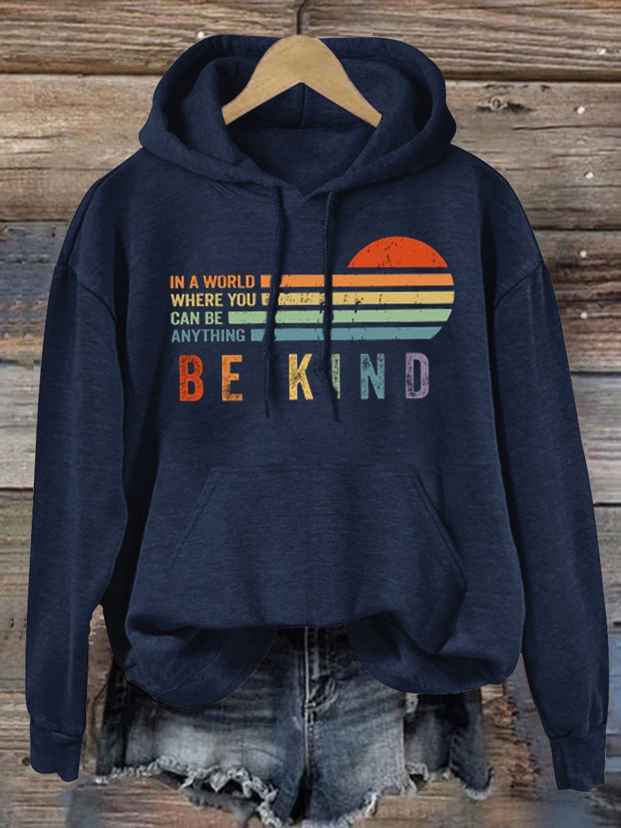 Women's Men's Unisex Be Kind Suicide Prevention Day Print Casual Sweatshirt-carlalin
