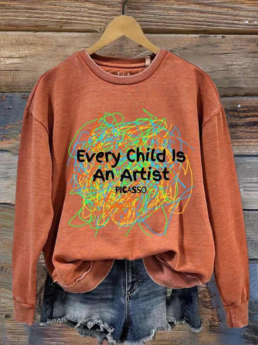 Children are artists Kindergarten Teacher Gifts  Casual  Sweatshirt-carlalin