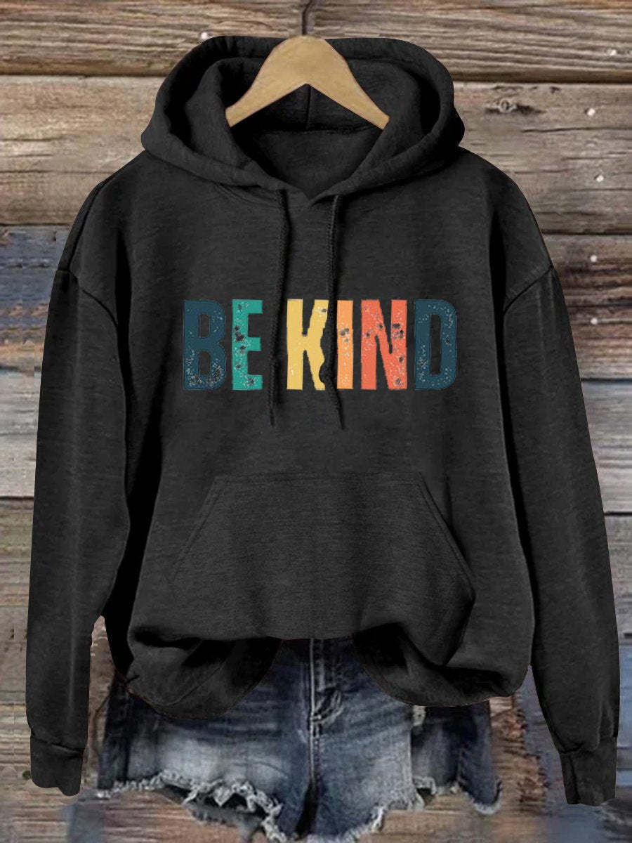 Unisex Women's Men's Be Kind Suicide Prevention Awareness Print Casual Hoodie-carlalin