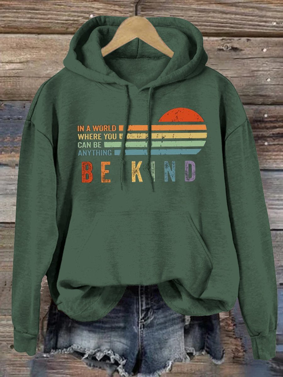 Women's Men's Unisex Be Kind Suicide Prevention Day Print Casual Sweatshirt-carlalin