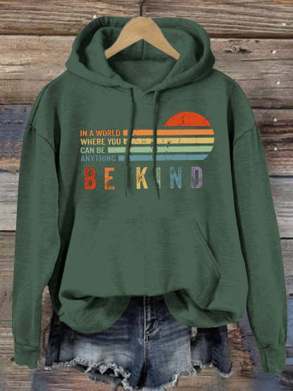 Women's Men's Unisex Be Kind Suicide Prevention Day Print Casual Sweatshirt-carlalin