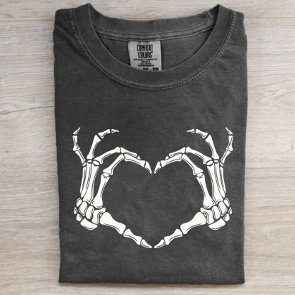Vintage Skeleton Hand T-shirt-carlalin