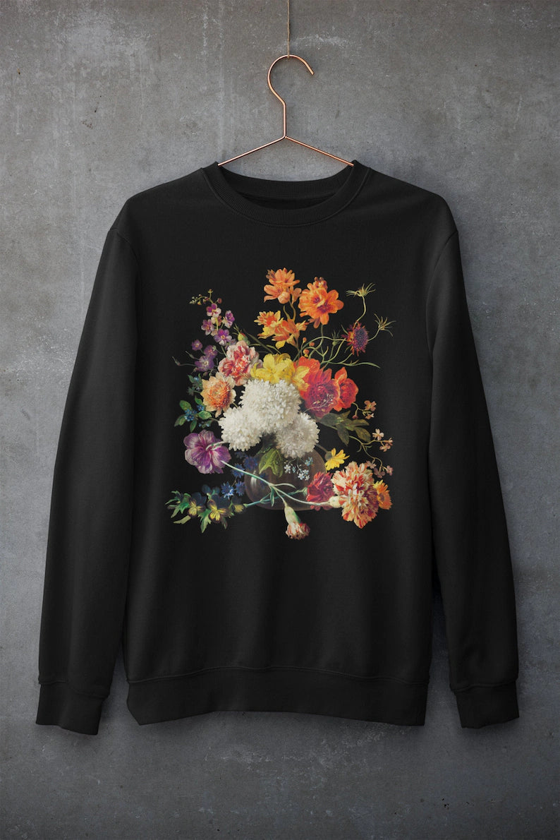 Vintage Aesthetic Flower Sweatshirt-carlalin