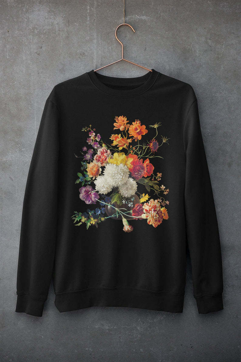 Vintage Aesthetic Flower Sweatshirt-carlalin
