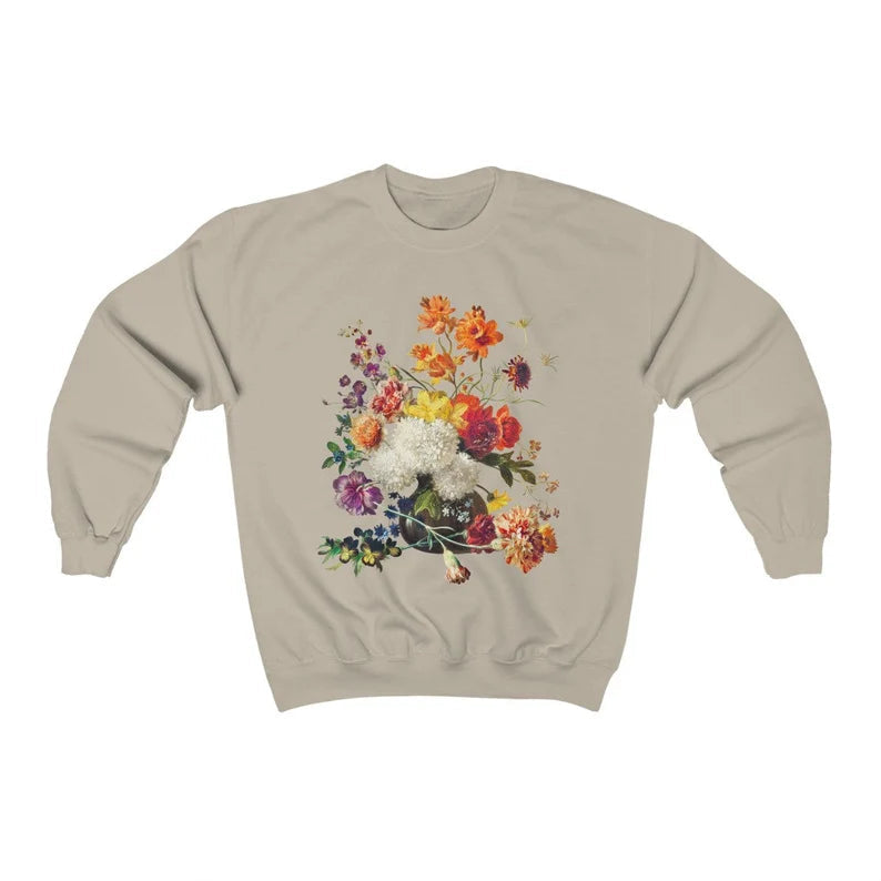 Vintage Aesthetic Flower Sweatshirt-carlalin
