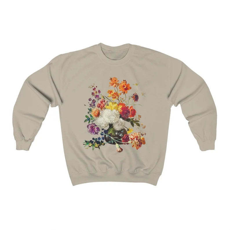 Vintage Aesthetic Flower Sweatshirt-carlalin