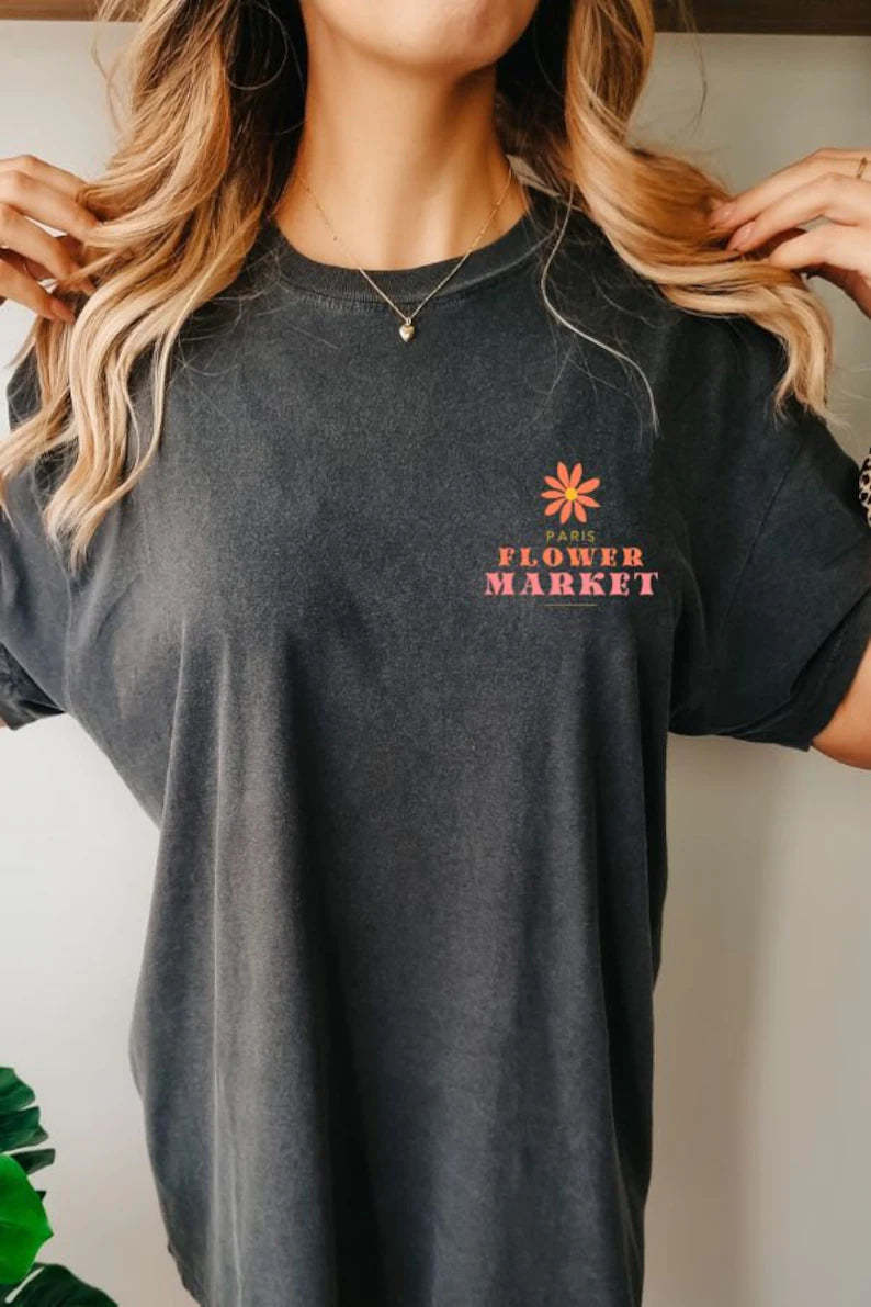 Vintage Pressed Flowers Boho Wildflowers T Shirt-carlalin