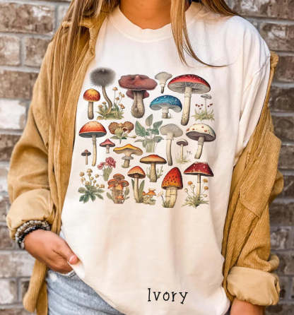 Vintage Mushrooms Comfort Colors Shirt-carlalin