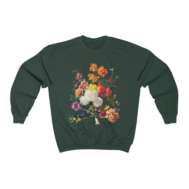 Vintage Aesthetic Flower Sweatshirt-carlalin