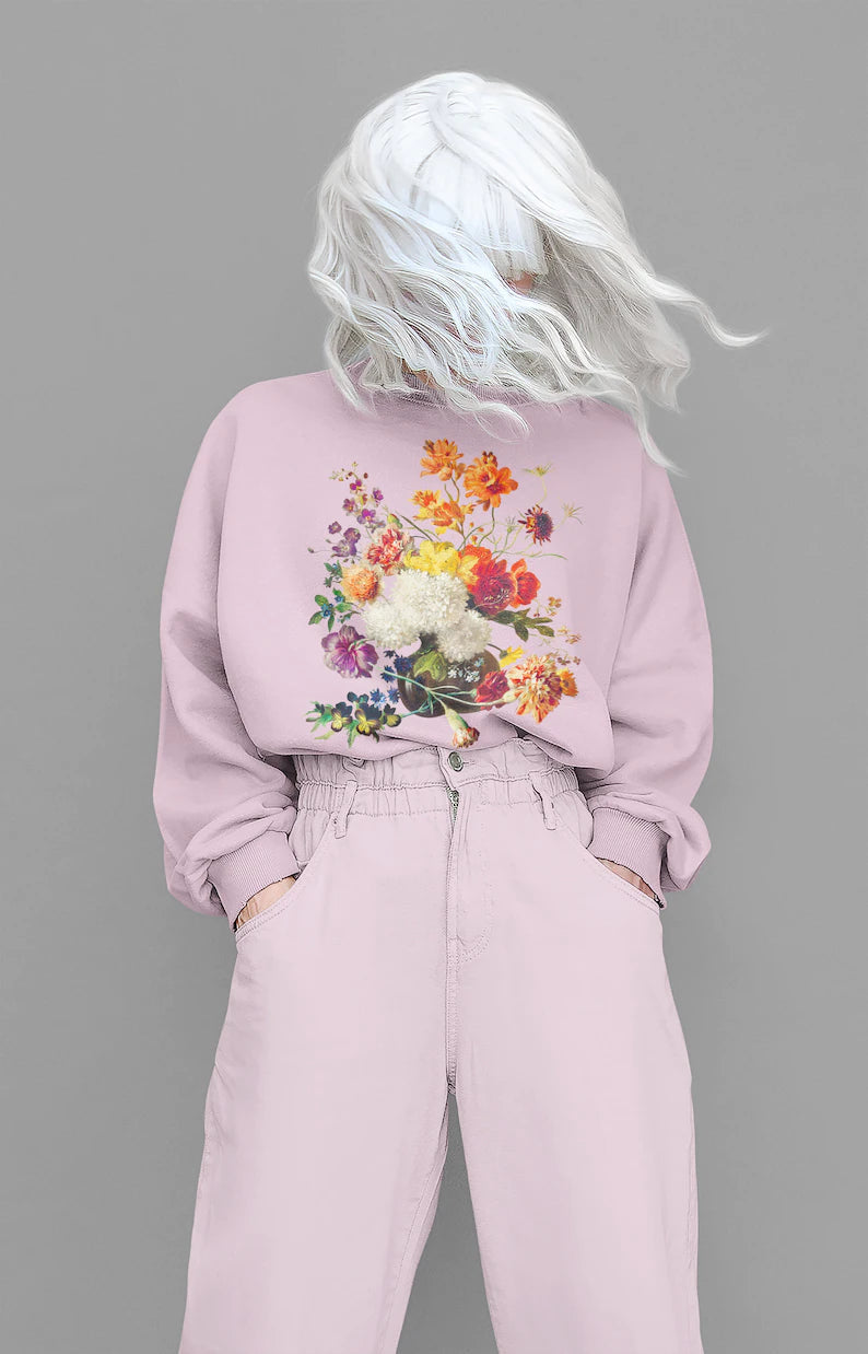 Vintage Aesthetic Flower Sweatshirt-carlalin