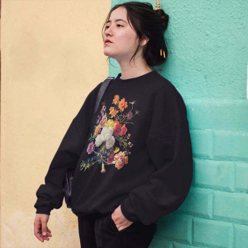 Vintage Aesthetic Flower Sweatshirt-carlalin