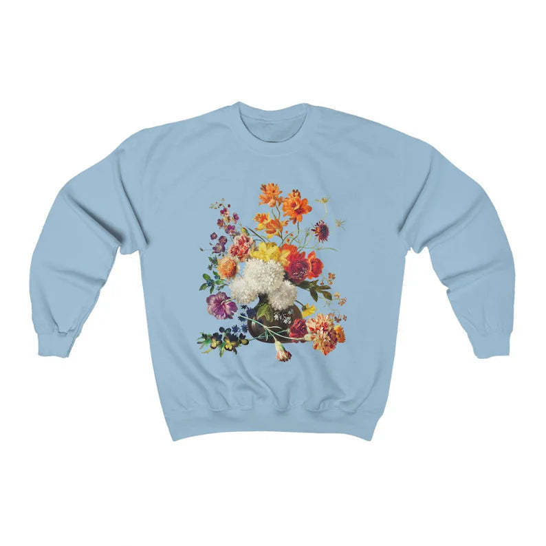 Vintage Aesthetic Flower Sweatshirt-carlalin