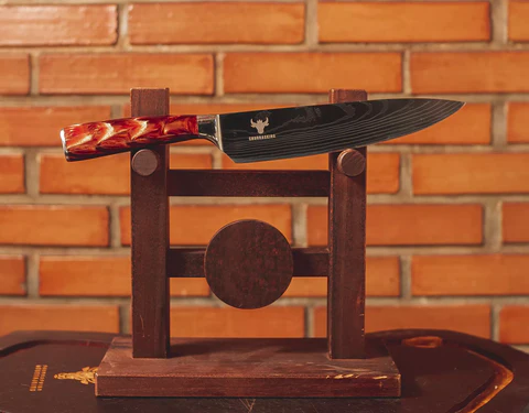 Nóż szefa kuchni 8" Stal Damasceńska Fuego