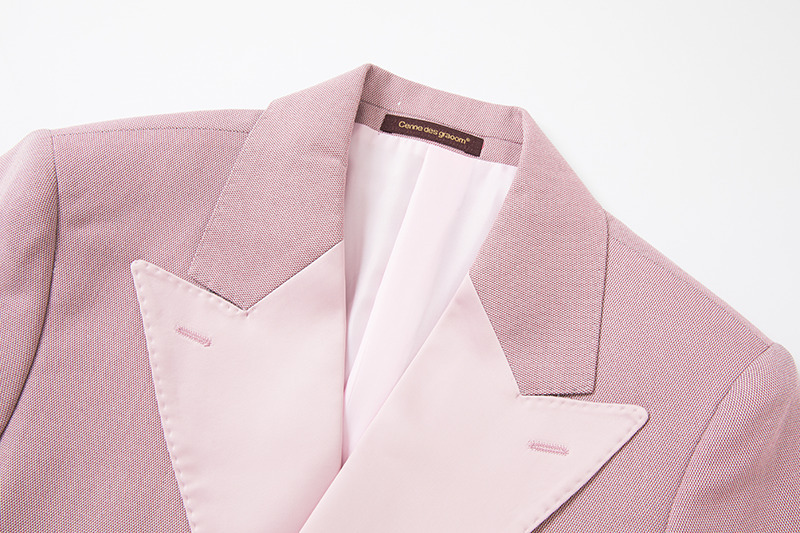 Christopher Stylish Pink Double Breasted Point Lapel Men Suit