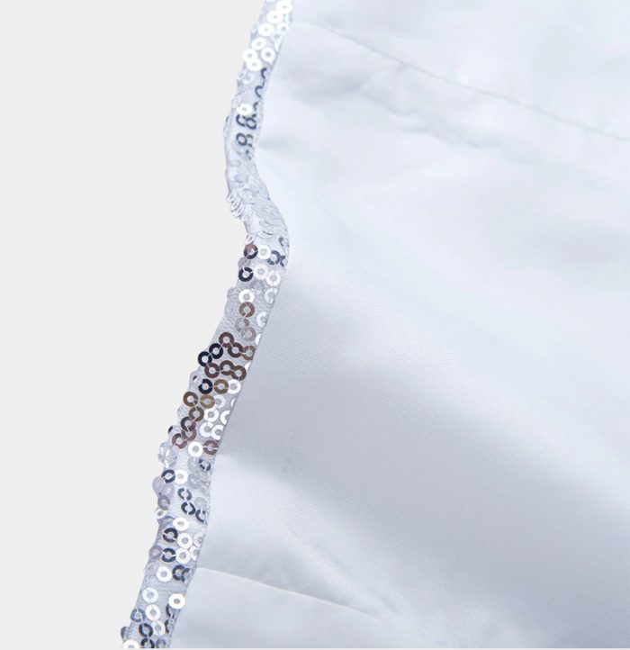 Glamorous Silver Sequin Prom Men Suit Vest