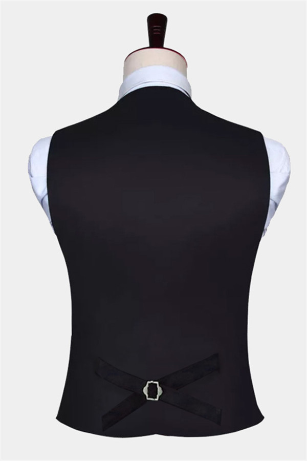 Gorgeous Burgundy Paisley Prom Tuxedo Vest