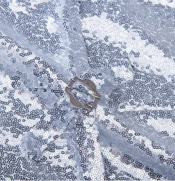 Glamorous Silver Sequin Prom Men Suit Vest