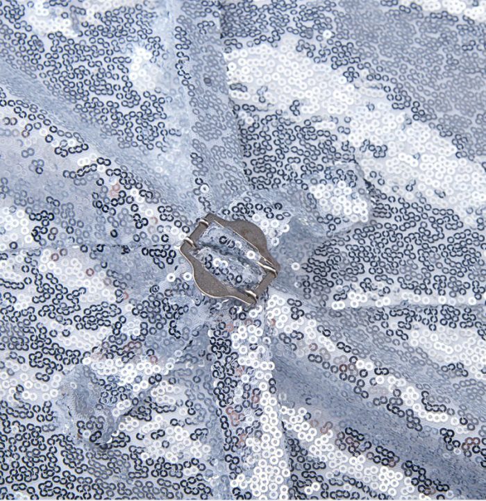 Glamorous Silver Sequin Prom Men Suit Vest