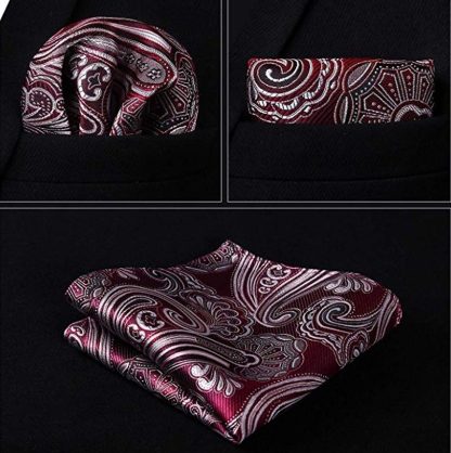 Gorgeous Burgundy Paisley Prom Tuxedo Vest
