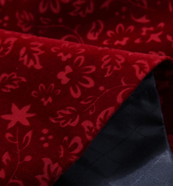 Burgundy Floral Velvet Blazer Fashion Suit Sizes For Men