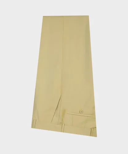 Trendy Champagne Double Breasted Prom Suit With Pointed Lapels