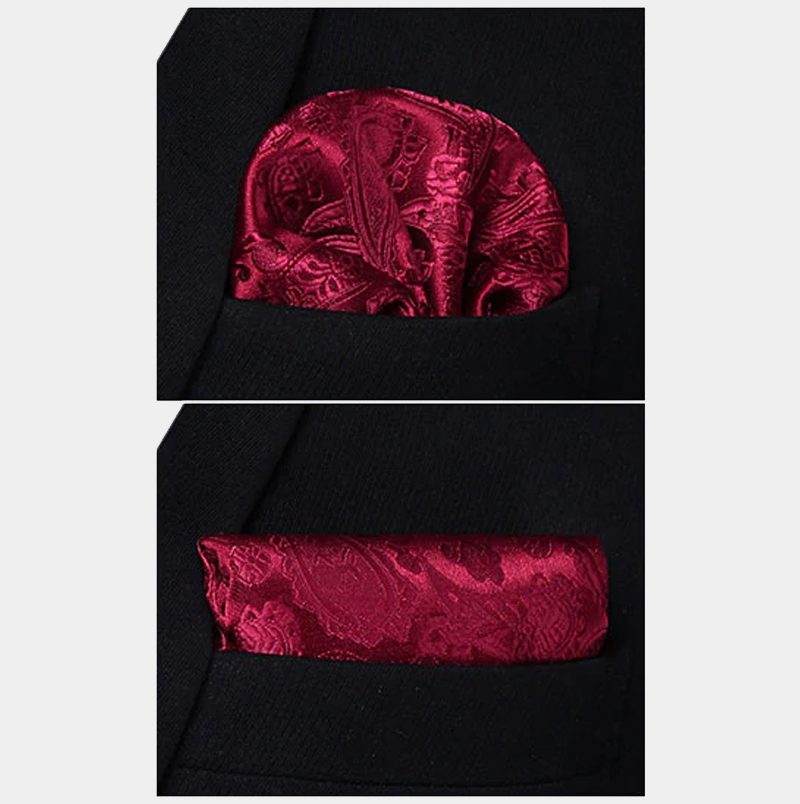 Silk Ruby Paisley Waistcoat Fashion Prom Men Vest