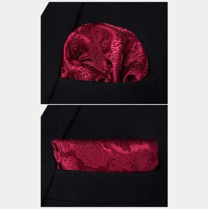 Silk Ruby Paisley Waistcoat Fashion Prom Men Vest