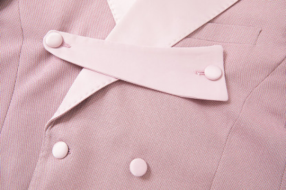 Christopher Stylish Pink Double Breasted Point Lapel Men Suit