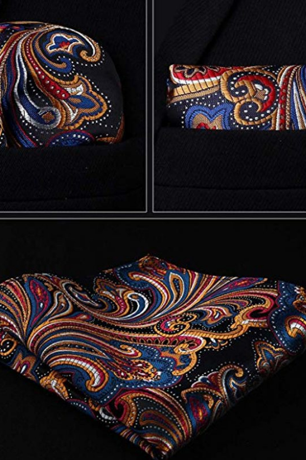 New Arrival Color Paisley Men Tank Top With Tie