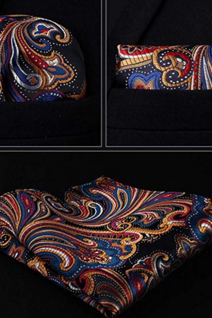 New Arrival Color Paisley Men Tank Top With Tie