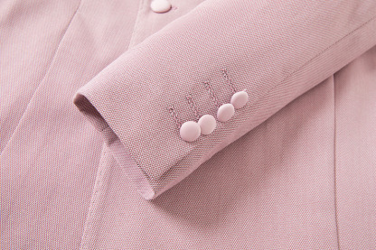 Christopher Stylish Pink Double Breasted Point Lapel Men Suit