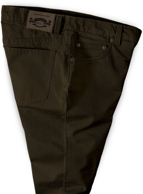 New Fashion Dark Brown Slim Straight Men Casual Pants