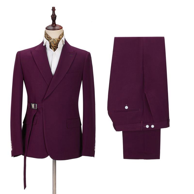 Zane Fashion Point Lapel Two Piece Men Suit