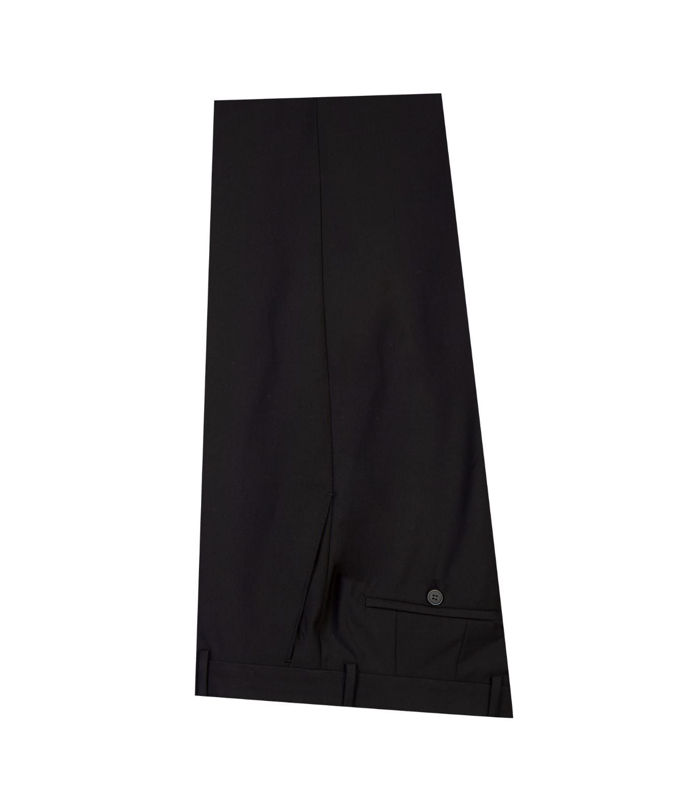 The Black Double-Breasted Pointed Collar Business Suit