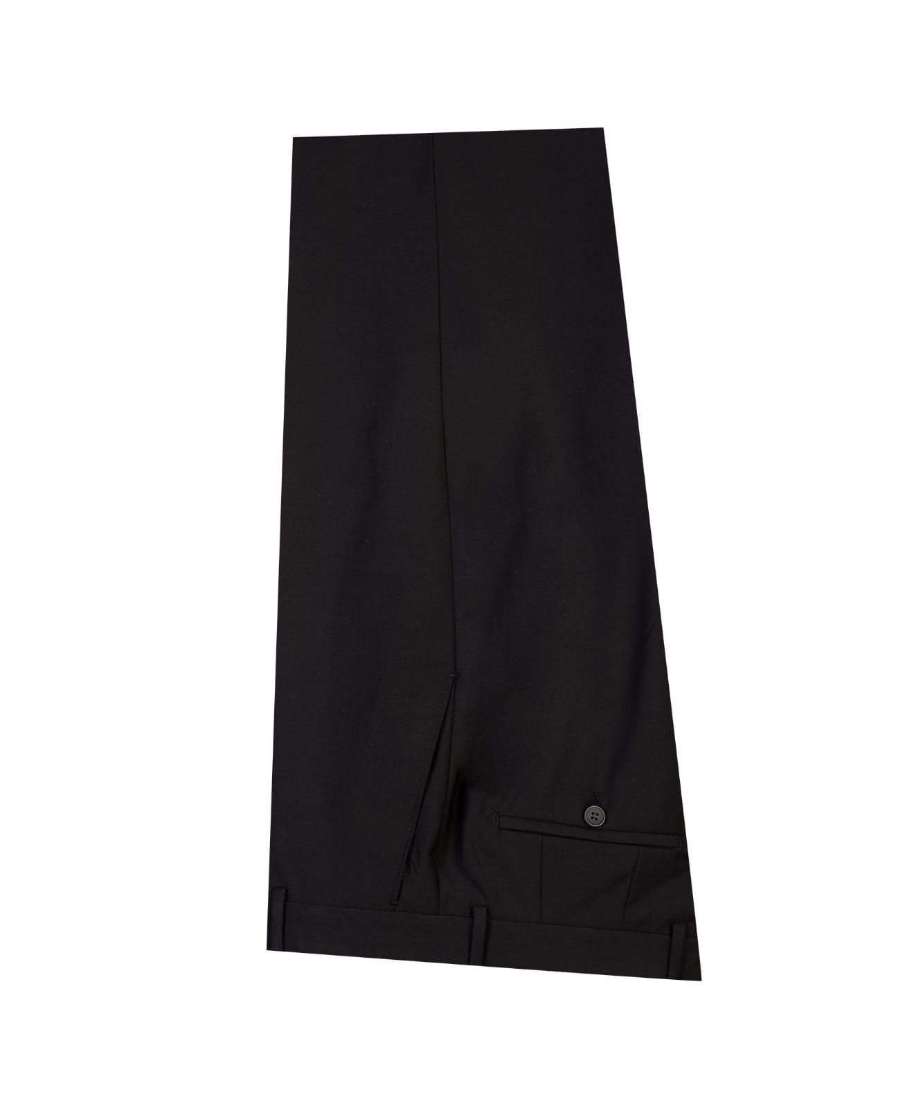 The Black Double-Breasted Pointed Collar Business Suit