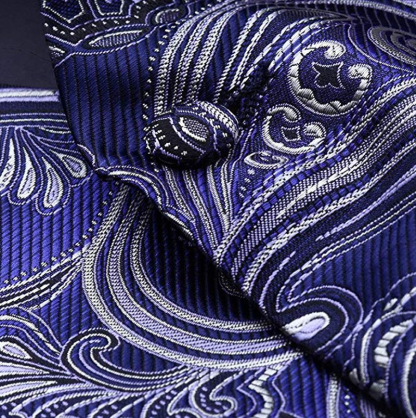 Trendy Cobalt Blue Paisley Ball Men Tank Top Online