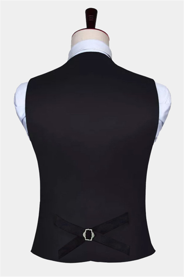 Bespoke Black Silk Formal Men Vest Online