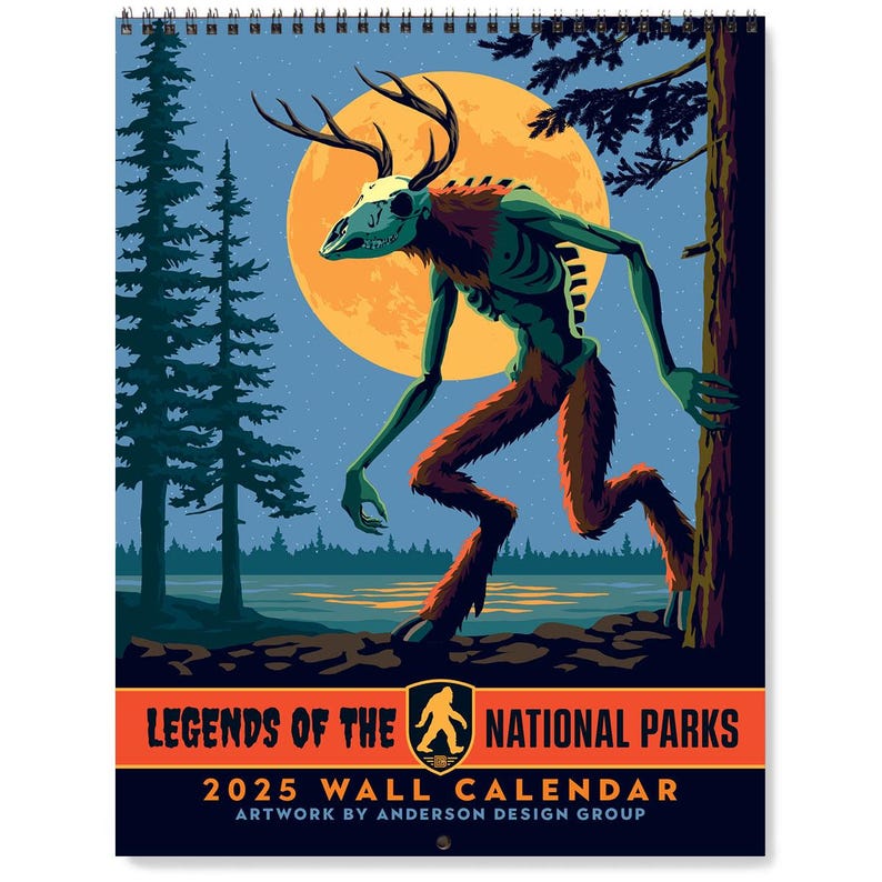 📅2025 Wall Calendar Legends of the National Parks (Best Seller)