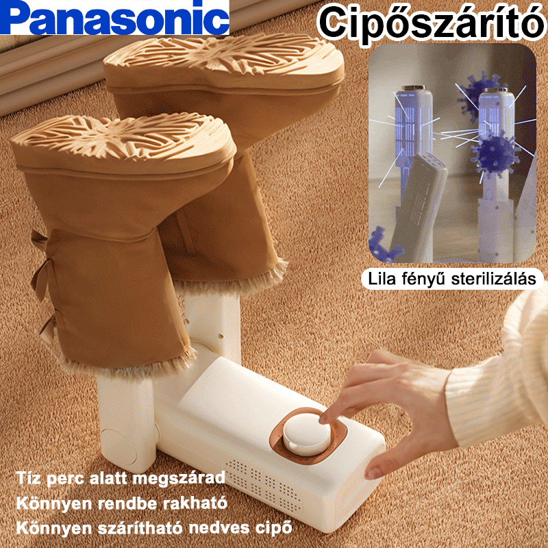 Cipőszárító gép holt foltok nélkül, a láb egészségére tervezve