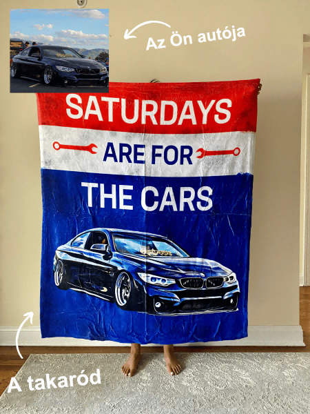 Egyedi autós gyapjú takaró