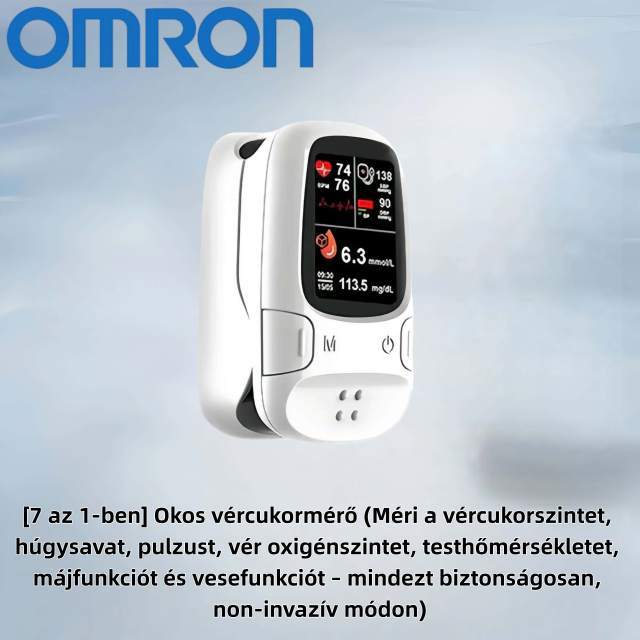 Omron™ bemutatja az újonnan piacra dobott non-invazív okos vércukormér